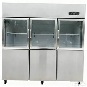 Congélateur vertical commercial à 6 portes en acier inoxydable avec contrôle numérique de la température, <span class=keywords><strong>classe</strong></span> d'efficacité <span class=keywords><strong>énergétique</strong></span>, <span class=keywords><strong>réfrigérateur</strong></span> gratuit - Product Image 6