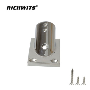 RICHWITS Juego de Sujetadores de Base de Riel Angulado de 30 Grados de Acero Inoxidable 316 Fundido de Alta Resistencia, Pulido de Alto Brillo, Herrajes para Barcos de Agua Salada - Product Image 4