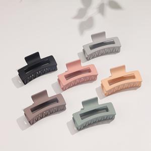 Горячая распродажа милая девушка без следа матовая квадратная полая заколка для волос для девочек - Product Image 2