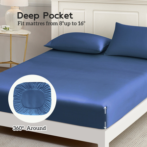 Bộ ga trải giường bằng cotton hữu cơ tre Oeko-Tek bán buôn, cỡ King, chất liệu tre, thân thiện với môi trường, hữu cơ - Product Image 2