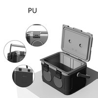 Glacière de camping 21L en PU, design moderne et minimaliste, pour réfrigération de nourriture en voiture