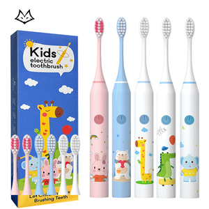 XBH Cepillo de dientes eléctrico Dibujos animados Niños inteligentes Cepillos de dientes para niños de 3 a 15 años Cepillo de dientes impermeable para niños recargable - Product Image 2
