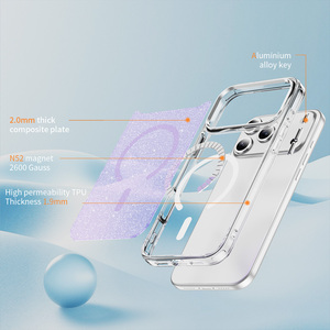 Custodia per <span class=keywords><strong>iPhone</strong></span> 17 <span class=keywords><strong>Pro</strong></span> <span class=keywords><strong>Max</strong></span> <span class=keywords><strong>con</strong></span> Glitter e Brillantini, Compatibile <span class=keywords><strong>con</strong></span> MagSafe, Antiurto e <span class=keywords><strong>Protezione</strong></span> <span class=keywords><strong>Fotocamera</strong></span> - Product Image 2