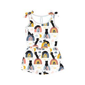 Combinaison bébé à bretelles, barboteuse décontractée, motif personnalisé, body à volants pour tout-petit - Product Image 4