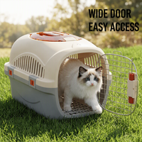 Cage de transport rigide légère et portable pour animaux de compagnie, capacité 5 kg, pour chats et chiens, gain de place, pour fournitures pour animaux de compagnie