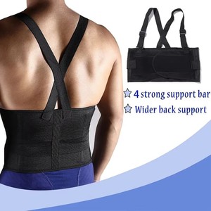 Faja de Protección Profesional para Levantamiento de Pesas, Transpirable, Aislante, con Tirantes para Hombros, de Spandex, para Rehabilitación - Product Image 6