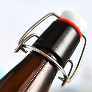 Botella de vidrio ámbar de 330 ml, botella de <span class=keywords><strong>cerveza</strong></span> de tamaño pequeño para artesanía, <span class=keywords><strong>cerveza</strong></span> con tapa abatible oscilante - Product Image 5