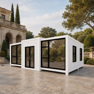 Casa contenedor prefabricada moderna, expandible y móvil SUNRISE, lista para entrar a vivir, de 40, 30 y 20 pies, con 2, 3 o 4 dormitorios, tipo villa prefabricada. - Product Image 1