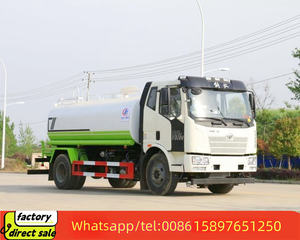 Fábrica de China FAW 10000 litros 2500 galones Water Spray Bowser Tanker Sprinkle Water Tank Trucks para la <span class=keywords><strong>venta</strong></span> - Product Image 2