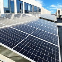 Panneau solaire photovoltaïque monocristallin PERC demi-cellule de type N, 144 cellules, 590W, module PV, efficacité 23,2%, entièrement noir