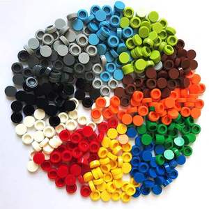 DIY Building <strong>Block</strong> Accessories 98138 Parts MOC Pixel Drawing Small Particles Art Small Building <strong>Brick</strong>, 8MM 1x1 Round Flat Tiles - Product Image 1