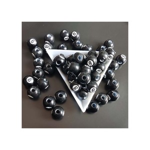 <span class=keywords><strong>Perles</strong></span> acryliques sportive <span class=keywords><strong>blanches</strong></span>, 1000 pièces, 12mm, <span class=keywords><strong>perles</strong></span> rondes à gros trous, à motif de volley-ball, <span class=keywords><strong>perles</strong></span> d'espacement pour la fabrication de bijoux - Product Image 6