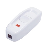 Interrupteur à bascule marche/arrêt en ligne 10A Interrupteur de câble pour lampe de bureau avec indicateur LED Bouton lumineux