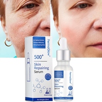Sérum Visage Anti-Âge Réparateur de Barrière Cutanée 500+ au Collagène Hydrolysé, Oligopeptide-1, PDRN et ADN de Saumon Fermenté à Base de Champignons