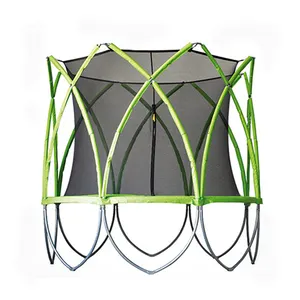 Großhandel Hochela tisches Adult Bouncing Trampolin Großes 10FT 12FT Kinder Outdoor Trampolin Mit Schutz netz