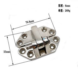 Charnière marine en acier inoxydable 316, robuste, pour trappe de bateau, moulée avec précision - Product Image 4