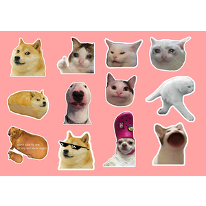 Autocollant vinyle imperméable décoration mignon dessin animé <span class=keywords><strong>animal</strong></span> autocollant personnalisé - Product Image 2