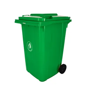 360 Liter plastic wheeled dustbin outdoor garbage dust bin
