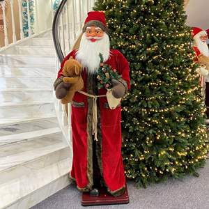 Babbo Natale Elettrico da 180 cm con Musica, Babbo Natale Danzante per Decorazioni Natalizie - Product Image 1