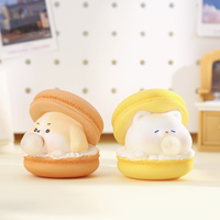 Figurine à presser Macaron Bulle, Jouet Tendance, Figurine Anti-stress Animal Mignon, Balle Fidget pour Décoration de Bureau et Cadeaux pour Enfants