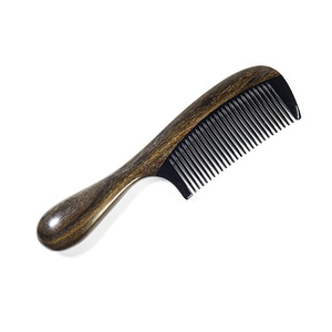 Wooden Massage <b>Comb</b> Large Size Cow Horn Material For Hair Care Home Use - Product Image 5