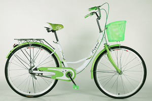 Bicicleta Urbana para Mujer, Color <span class=keywords><strong>Rosa</strong></span>, Modelo 2025, 7 Velocidades, 24/26 Pulgadas, con Canasta - Product Image 4