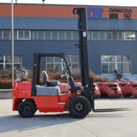 Chariot élévateur à fourche à double alimentation GPL certifié CE, 2,5 tonnes, 3 tonnes, moteur japonais Guangqing, chariot élévateur contrepoids de 3000 kg pour entrepôt