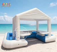 Bar gonflable commercial en PVC épais de 0,9 mm avec sièges portables, tente de bar gonflable avec piscine pour adultes