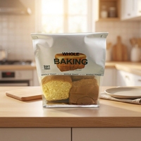 Vente directe usine – Sac d'emballage pour pain de mie 21*11.3*28cm avec fenêtre transparente et fermeture à lien métallique, pochettes alimentaires personnalisables pour boulangerie