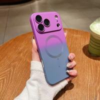Coque de téléphone antichoc multicolore en Silicone dégradé pour iPhone Air 11 12 13 14 15 16 Plus 17 Pro Max housse de charge sans fil