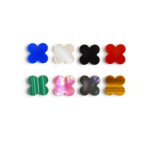 דובאי זירקון כבד תלתן 13*13 מ מ "מ טבעי אגאט נמר אבן מלכיט לייצור תכשיטים - Product Image 4