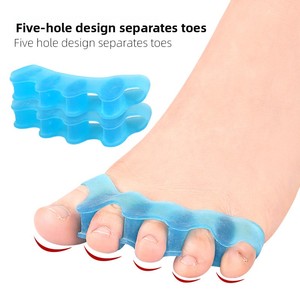 Gel silikon, Gel silikon pemisah jari tumpang tindih, korektor Hallux Valgus untuk menghilangkan rasa sakit Pria Wanita anak-anak - Product Image 5