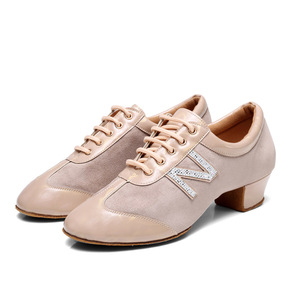Chaussures de <span class=keywords><strong>danse</strong></span> latine pour femmes à lacets salle de bal rythme de Salsa moderne pratique d'enseignement chaussures de <span class=keywords><strong>danse</strong></span> de Performance professionnelle - Product Image 4