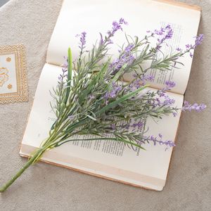 Fleur artificielle CallaFloral Lavande, branche unique, plastique violet, décoration intérieure, décoration de la maison - Product Image 1