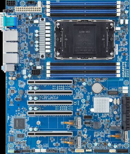 MW53-HP0 E-ATX Single-Slot Intel Server Motherboard New LGA4677 Socket DDR5 Integrated ECC 128GB SATA TDP 350W
