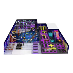 Fournisseurs chinois de premier plan, aire de jeux intérieure multifonctionnelle pour enfants, équipement de parc d'attractions commercial avec marquage CE, trampoline - Product Image 1