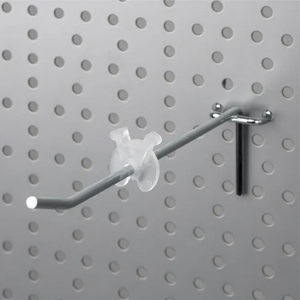 500 Pieces Inventory Control Clips Round Pegboard <b>Hook</b> Stoppers Accessories Fits 5mm to 7mm Diameter <b>Plastic</b> or Metal <b>Hooks</b> - Product Image 6