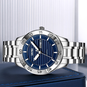Men's round chronograph <b>watch</b> Luxury stainless steel wristwatch 30M waterproof quartz <b>watch</b> - Product Image 3