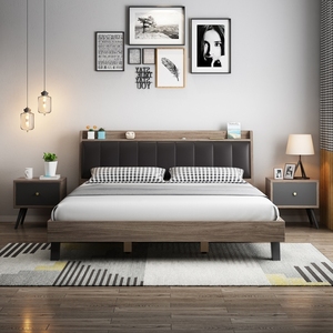 Cadre de lit élégant et minimaliste avec un <span class=keywords><strong>design</strong></span> à profil bas pour les appartements urbains modernes et les suites d'hôtels de charme - Product Image 2