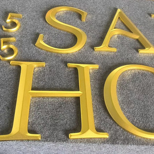 Phong Cách Hiện Đại Biểu Tượng Công Ty Tiếp Nhận Dấu Hiệu Nhà Máy Bán Buôn Brass Kim Loại Chữ Kinh Doanh Kim Loại Dấu Hiệu - Product Image 1