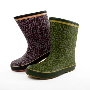 LAPPS Custom Waterproof Rain Shoes Outdoor Garden EVA Wellies Boots Print Rubber Wellington Boots