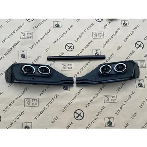 StarNav Pour Audi Q5 Q5L Sportback 2020 2021 2022 2023 – Spoiler de pare-chocs arrière, protection inférieure et diffuseur avec embouts d'échappement - Product Image 5