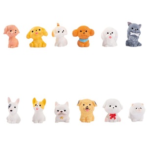 Dp <b>Miniature</b> Resin Puppy Figurines Animal Decorations Desktop Craft Accessories Home Decoration - Product Image 5