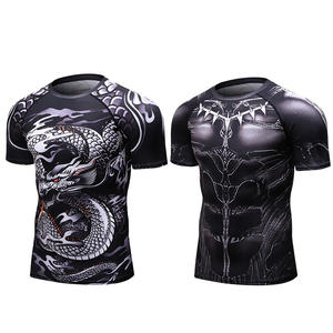 T-shirt de super-héros pour hommes, vêtements de Gym, avec Compression, Raglan, imprimé en 3D - Product Image 6