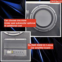 Subwoofer de voiture actif 10 pouces, 300W RMS, SVC 4 Ohm, avec amplificateur intégré, basses profondes et puissantes, caisson de basses slim pour voiture
