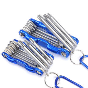 Set di Chiavi Esagonali Interne Pieghevoli Portatili con Foro Centrale, Chiavi Esagonali Interne Inglesi - Product Image 2