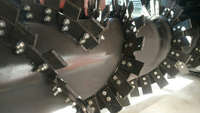 Machines de fabrication de compost entièrement automatiques Tourneuse de compost automotrice en andain
