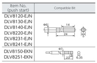 Tournevis électrique multifonction de qualité industrielle DELVO pour petites vis 266 mm fabriqué par NITTO KOHKI