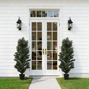 Árbol de Cedro Artificial Realista, Decoración de Hojas Verdes, Ramas de Cedro Falsas con Tacto Real, Sin Mantenimiento, Planta Verde de Simulación Perenne - Product Image 3