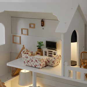 Estantería Extensible de Madera Ecológica <span class=keywords><strong>Blanca</strong></span> Moderna para Niños, Mueble de Juego de Imitación para Dormitorio u Oficina en Casa - Product Image 3